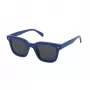 Gafas de sol unisex ZADIG & VOLTAIRE SZV401-480D82 rectangulares - montura negra de acetato, lentes de policarbonato grises, 48/17/140 mm