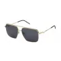 ZADIG & VOLTAIRE SZV413-580300 Gafas de sol de hombre negras montura de acetato lentes grises 58mm