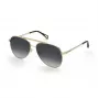 ZADIG & VOLTAIRE Gafas de sol rectangulares de hombre SZV415-600300, montura negra, lentes grises, 60/17/140 mm
