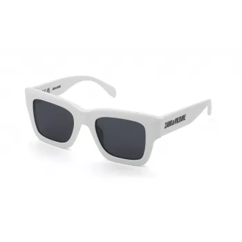 ZADIG & VOLTAIRE SZV421-500847 Gafas de sol de mujer, montura de acetato negra, lentes grises degradadas, 50/21/140 mm