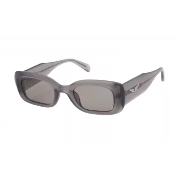 ZADIG & VOLTAIRE Gafas de sol de mujer Cat-Eye SZV372-4906A5 - Montura de acetato negra, lentes grises degradadas, protección UV400