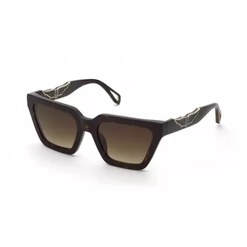 ZADIG & VOLTAIRE Gafas de sol mujer estilo ojo de gato SZV418-53722Y Havana marrón degradado 53mm
