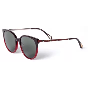 ZADIG & VOLTAIRE Gafas de sol de mujer SZV307-5506BD - Montura de acetato rectangular con lentes de policarbonato grises UV400 55/19/145 mm