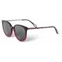 ZADIG & VOLTAIRE Gafas de sol de mujer SZV307-5506BD - Montura de acetato rectangular con lentes de policarbonato grises UV400 55/19/145 mm