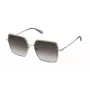 ZADIG & VOLTAIRE Gafas de sol de mujer SZV406-56594Y montura de acetato negra, lentes degradadas grises, 56 mm