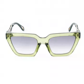 Gafas de sol para mujer ZADIG & VOLTAIRE SZV418-53M40X Havana acetato montura angular lentes marrones 53/19/140 mm