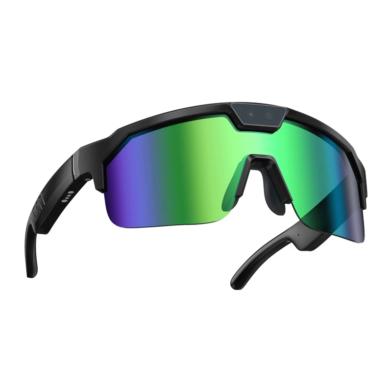 ZEBLAZE Q01 Green gafas de sol deportivas con IA