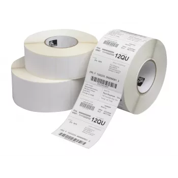 Zebra Z-Perform 1000T Etiquetas de papel para transferencia térmica – 29 x 10 mm, mate, acrílico permanente, blanco (6341 por rollo)