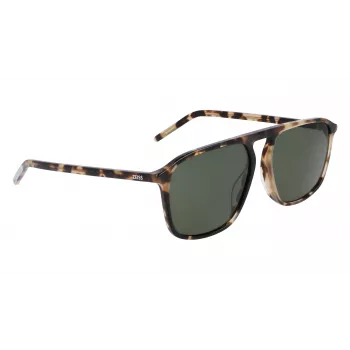ZEISS MAN Gafas de sol ZS22507S57162 Montura rectangular de acetato Negro Lentes grises 57/16/145 mm
