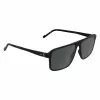 Gafas de sol ZEISS MAN ZS25564S-2 rectangulares montura negra lentes grises 57mm