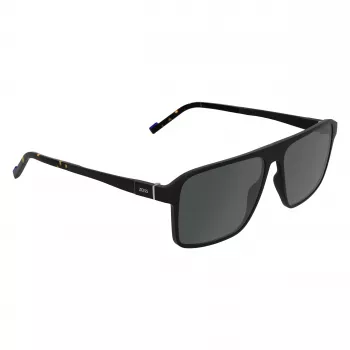 Gafas de sol ZEISS MAN ZS25564S-2 rectangulares montura negra lentes grises 57mm