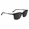 Gafas de sol ZEISS MAN ZS24719S-1 - montura de acetato negra, lentes de policarbonato grises, 54/18/145 mm