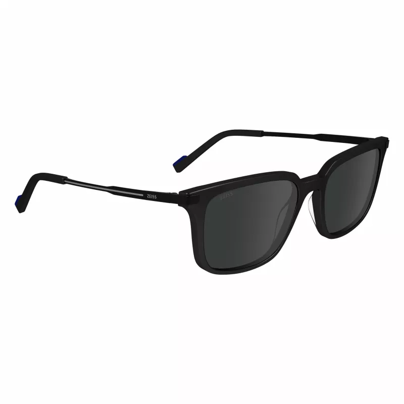 Gafas de sol ZEISS MAN ZS24719S-1 - montura de acetato negra, lentes de policarbonato grises, 54/18/145 mm