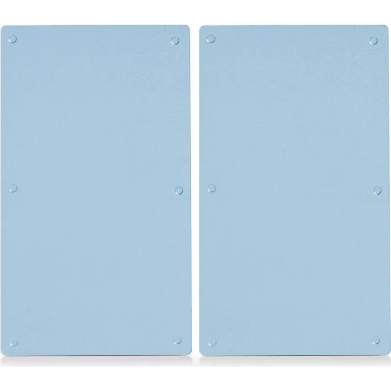 Zeller Present 26205 tabla de cortar de vidrio rectangular con patas de silicona, translúcida