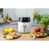 Zelmer ZAF5501W freidora de aire sin aceite, 5L, 1500W, panel táctil digital, blanca