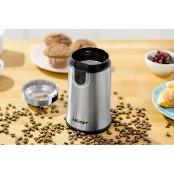Zelmer ZCG7425 Molinillo de café, 150 W molinillo de cuchillas, capacidad 50 g, negro