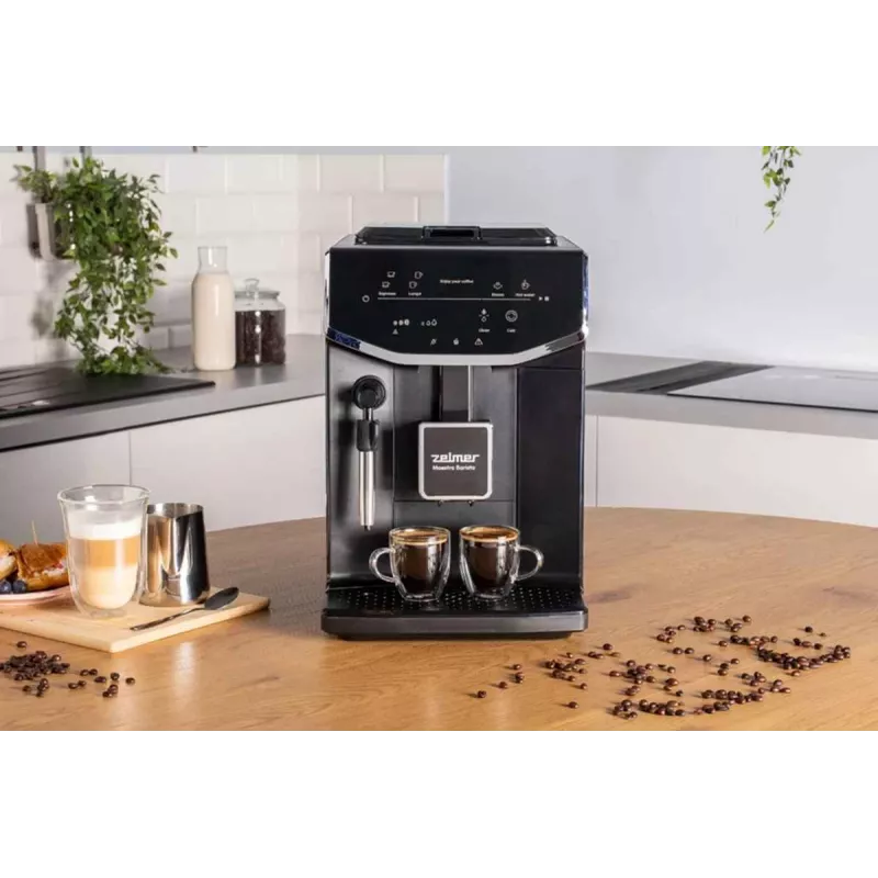 Zelmer ZCM8121 Maestro Barista cafetera, 20 bar, 1350 W, Thermoblock, boquilla para espumar leche, depósito de agua de 2,0 l