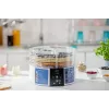 Zelmer ZFD1005 Deshidratador de alimentos 520W con 5 bandejas transparentes y control electrónico
