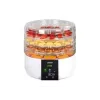Zelmer ZFD1005 Deshidratador de alimentos 520W con 5 bandejas transparentes y control electrónico