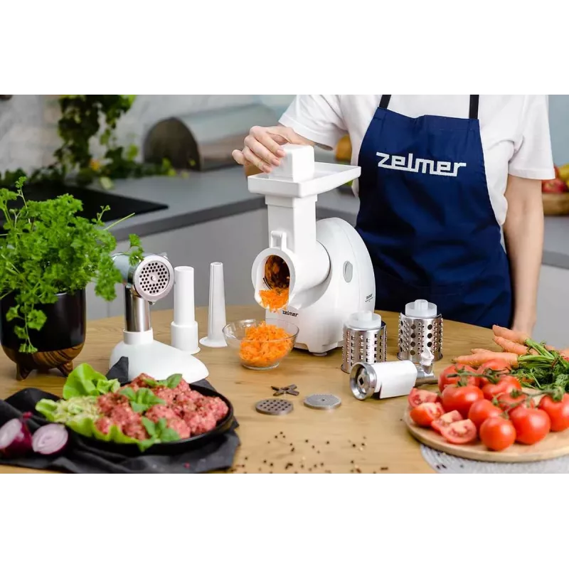 Zelmer ZMM4055B picadora de carne eléctrica 1900 W blanca
