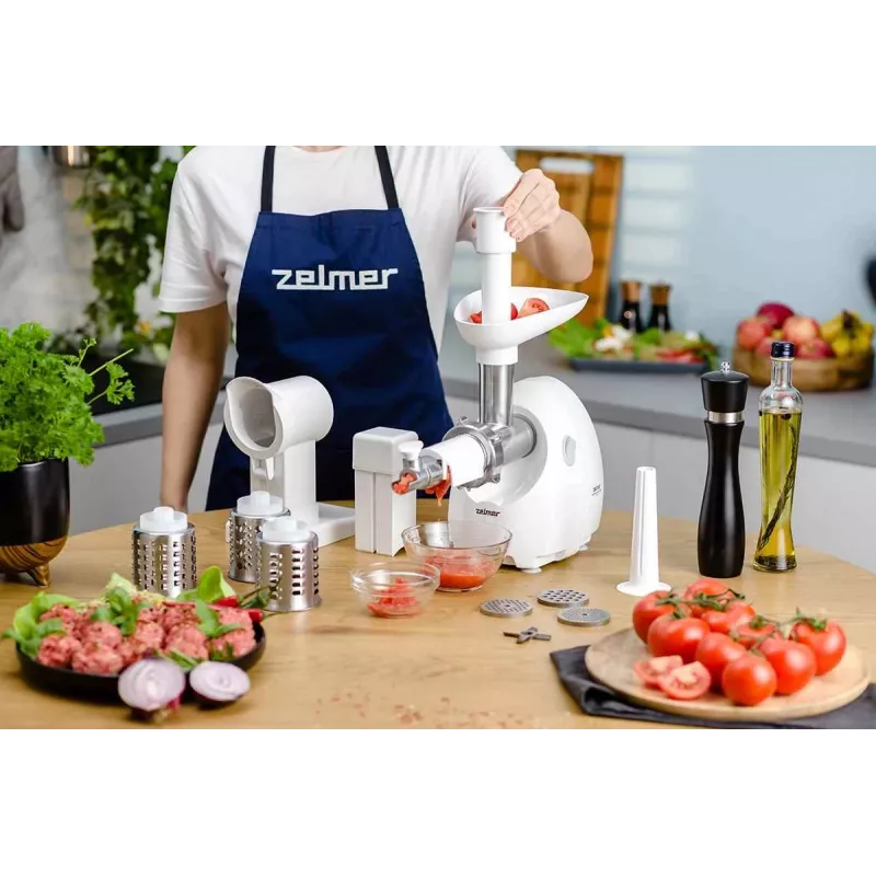 Zelmer ZMM4055B picadora de carne eléctrica 1900 W blanca