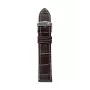 Zeppelin Correa de piel Marrón, 20 mm – Piel auténtica, hebilla de acero inoxidable