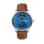 Zeppelin Mediterranee 96643 reloj de cuarzo para hombre, 40 mm, esfera azul, correa de piel azul