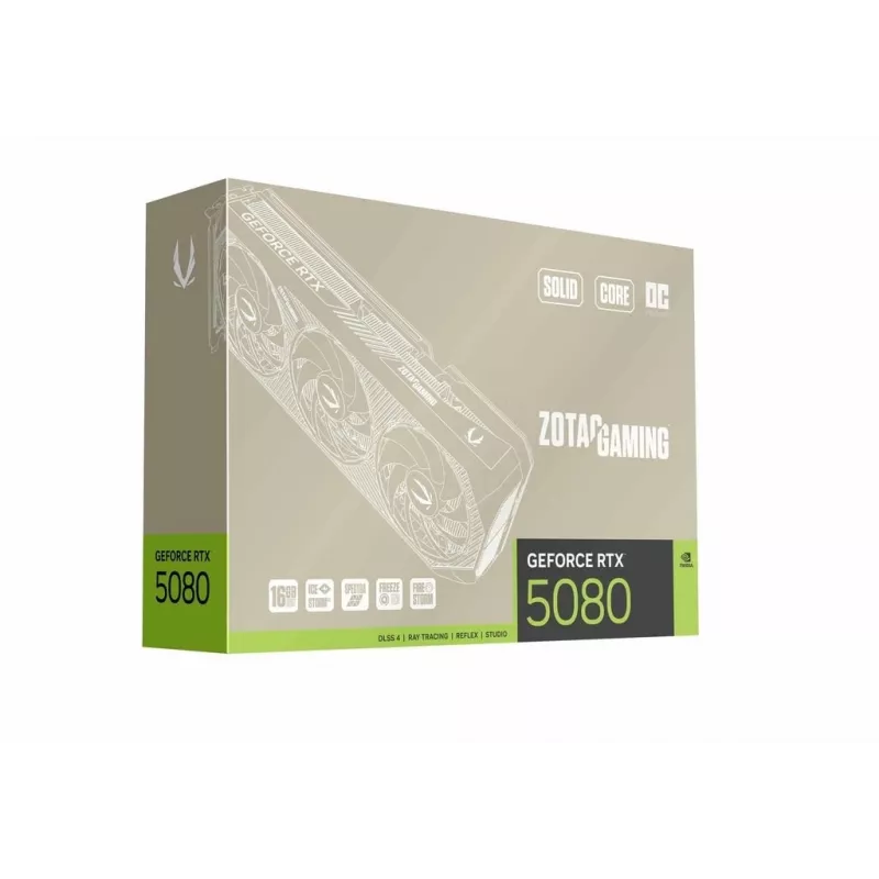 ZOTAC GAMING GeForce RTX 5080 SOLID Core OC 20th Anniversary Edition Tarjeta gráfica