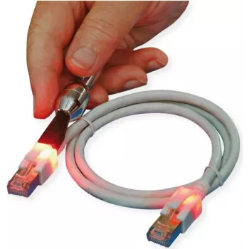 ZVK GmbH EasyLan DualBoot LED Cable de red CAT 6 SFTP conector RJ-45 a conector RJ-45 50cm amarillo CS1OYCDCD0005