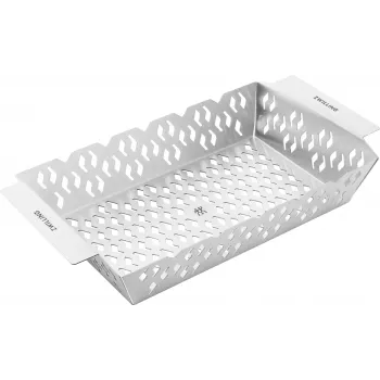 ZWILLING BBQ+ cesta de barbacoa 36x20 cm acero inoxidable con asas