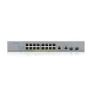 ZyXEL GS1350-18HP-EU0101F Switch Gigabit PoE+ Smart Managed con 16 puertos PoE+ y 2 uplinks SFP, presupuesto 250W