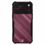 Tactical Quantum Stealth funda para iPhone 17 Pro Max / 18 Pro Max, transparente/negro