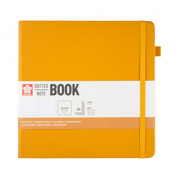 Sakura 94167506 cuaderno de tapa dura con puntos, 20 × 20 cm, Japanese Kerria, 160 páginas
