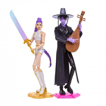Mattel JRY40 KPop Demon Hunters Figuras de acción Rumi y Jinu, set de 2