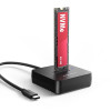 AXAGON ADSA-M2C11L Base para SSD M.2 NVMe, USB-C 10Gbps