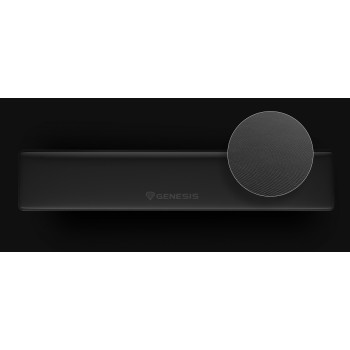 Genesis Rubid 600 NPG-2390 Reposamuñecas, 440 × 88 mm, negro