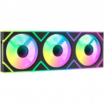 OCYPUS Gamma F36 ARGB unidad de ventiladores integrados para carcasa, 360 mm, Negro