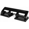 PAVO Perforadora de 4 agujeros, capacidad de 20 hojas, metal negro, distancia entre agujeros de 80 mm, bloqueo del mango 8036554