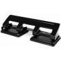 PAVO Perforadora de 4 agujeros, capacidad de 20 hojas, metal negro, distancia entre agujeros de 80 mm, bloqueo del mango 8036554