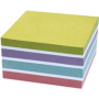 Kores Cubo de notas adhesivas recicladas Recycling Pastell Notizen 75 x 75 mm, 450 hojas, papel reciclado, adherencia segura, 1 cubo N47463