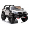 LEAN CARS Coche eléctrico ride-on Toyota Hilux Blanco 12V con mando a distancia para padres