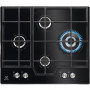 Electrolux KGG6456K placa de gas integrable 60 cm con 4 quemadores, cristal negro