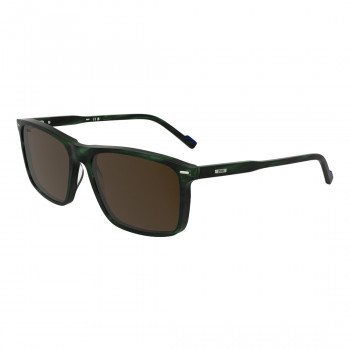 ZEISS Gafas de sol para hombre ZS25555S-304 Montura de acetato rectangular 58 mm