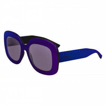 Karl Lagerfeld mujer KL6165S-500 gafas de sol cat-eye, montura violeta, lentes grises degradadas, 53mm