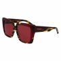 Ferragamo mujer SF1060SN-215 gafas de sol, montura Havana, cristal degradado marrón, 55mm