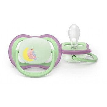 Philips AVENT Ultra Air chupete nocturno 6-18 meses, pack de 2, brillan en la oscuridad