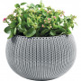 KETER maceta Cozy M con set colgante gris claro