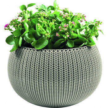 KETER maceta Cozy M con set colgante beige