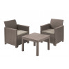 KETER conjunto de muebles de jardín Elodie conjunto de balcón con mesa Classic beige