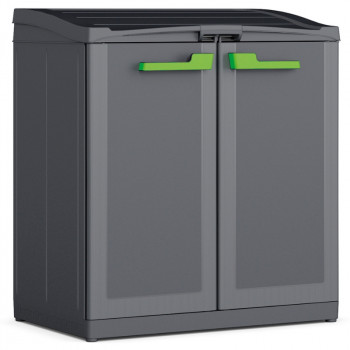 KETER Sistema de reciclaje Split Basic 110L 68x39x85cm gris oscuro/negro